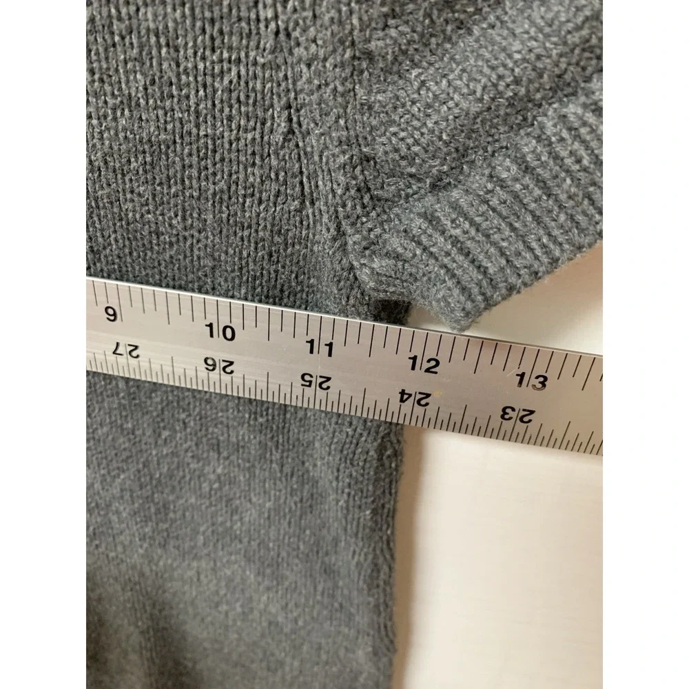 GYMBOREE Girls Sweater Dress Size S (5/6) Gray ‎ Heart Buttons Chunky Knit